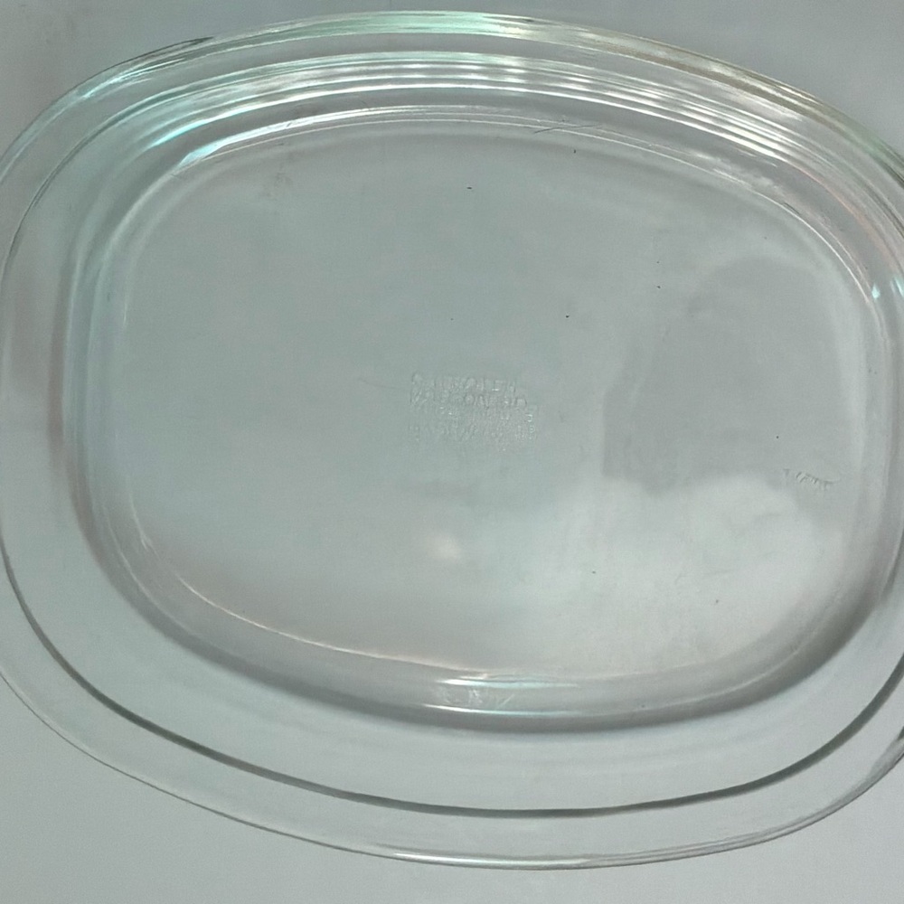 Clear Oval Glass Baking Dish Lid - Transparent